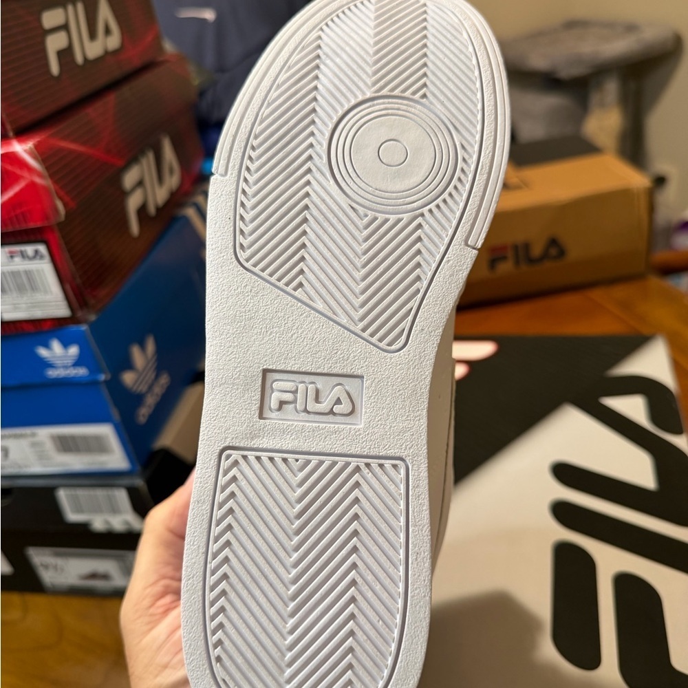 New in Box Fila Vulc 13 Women's White High-Top Leather Sneakers Size 6.5 - Picture 9 of 10